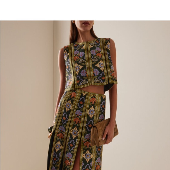 NWT Alémais oasira linen blend top, size US 0, AU 4 - Picture 4 of 4